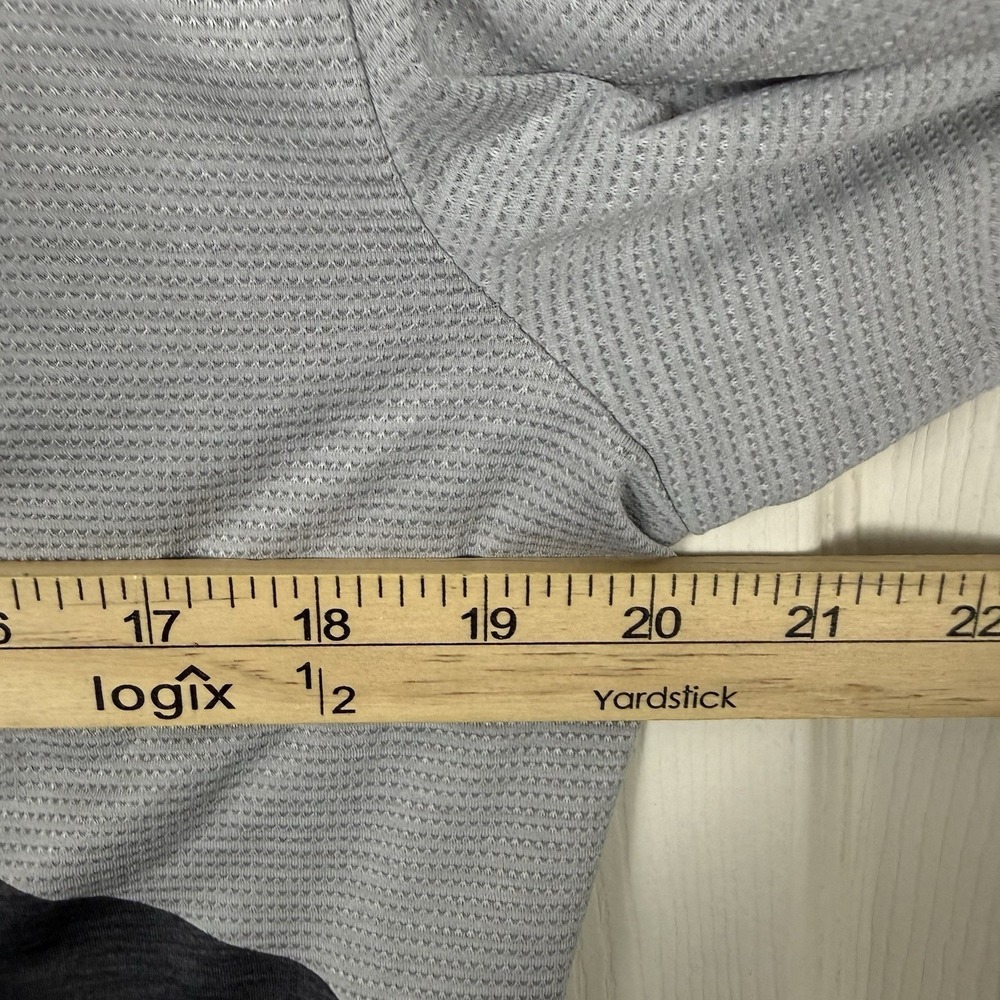 Lululemon Shirt Mens Large Gray Fast free 3/4 Sleeve Athletic Lightweight Gym - Picture 8 of 8